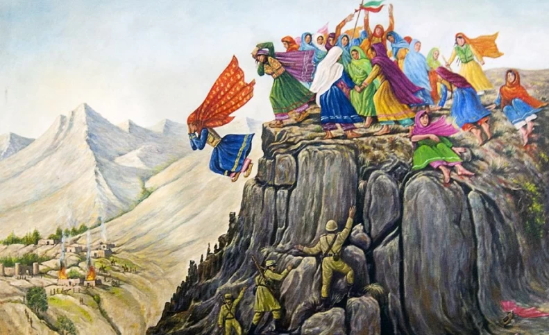 دختری که اسطوره افغان ها شد/ شیرین تن به اسارت نداد و خود را از کوه پایین انداخت
