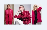 مدل مانتو به رنگ سال 2023 ویوا مگنتو ( VIVA MAGENTA )